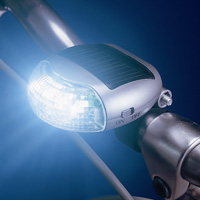 Solar Powered Bicycle LED Front Light