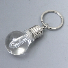 Bulb-Shaped LED keychain